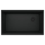 FRANKE MAG11031OW-MBK Maris Undermount 33-in x 19.31-in Granite Single Bowl Kitchen Sink in Matte Black In Matte Black
