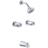 Gerber G0048720 Chrome Classics Two Handle Threaded Escutcheon Tub & Shower ...