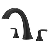 McAllen 2-Handle Roman Tub Trim in  Matte Black