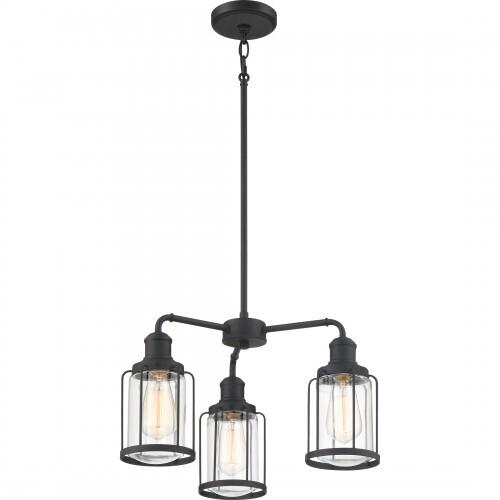 Quoizel LUD5020EK Ludlow Chandelier 3 light earth black Chandelier