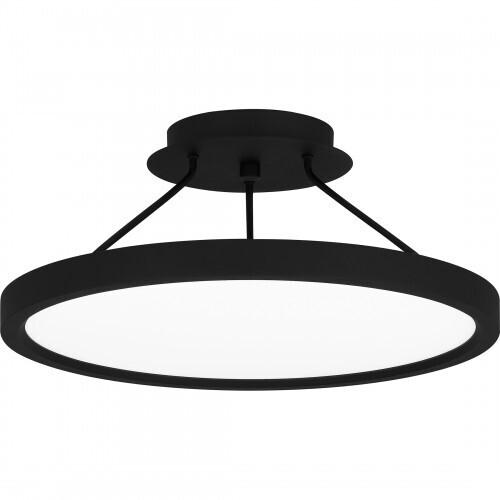 Quoizel OST1815EK Outskirts Semi flush led light earth black Semi-Flush Mount