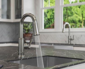 Pfister Stainless Steel 1-handle Pull-down Bar/prep Kitchen Faucet GT572-TDS