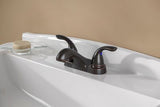 Pfirst Series 2-Handle 4" Centerset Bathroom Faucet in Tuscan Bronze