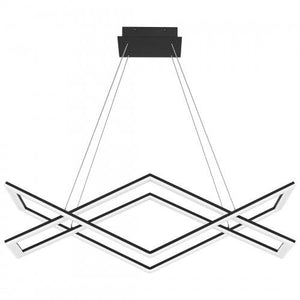 Quoizel PCNEW136MBK Newman Linear chandelier  led matte black Island Light