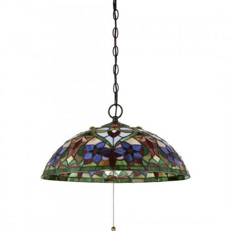 Quoizel TFVT1820VB Violets Pendant down tiffany 20"d Pendant