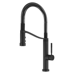 Bruton Culinary 1-Handle Pull-Down Kitchen Faucet in Matte Black