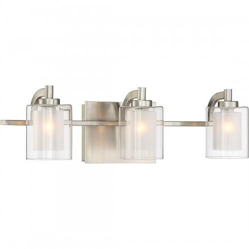 Quoizel KLT8603BNLED Kolt Led bath  fixture 3 light brsh nikl Bath Light