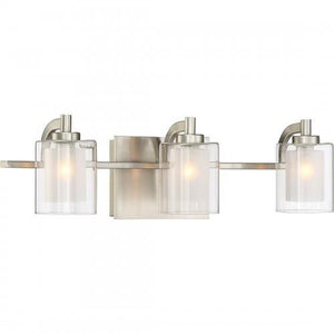 Quoizel KLT8603BNLED Kolt Led bath  fixture 3 light brsh nikl Bath Light