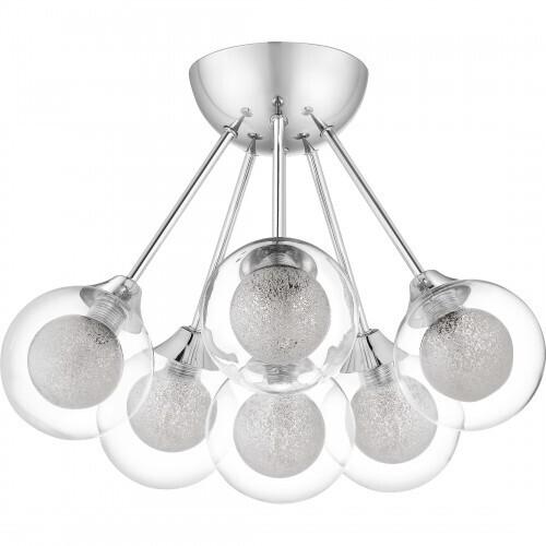 Quoizel PCSB1716C Spellbound Semi-flush 6 light polished chrome Semi-Flush Mount