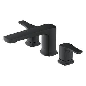 Gerber D300970BST Tribune Three Piece Roman Tub Trim Kit - Satin Black
