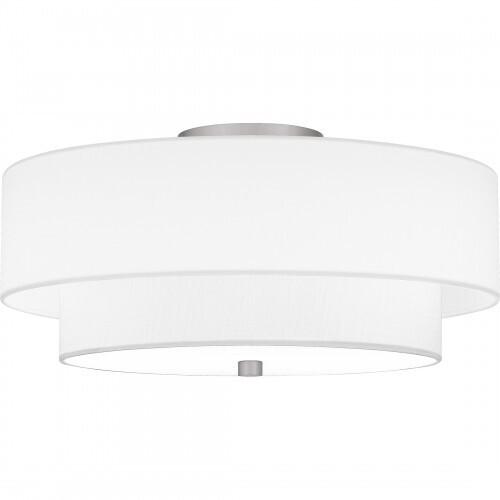 Quoizel QSF6177BN Quoizel Semi-Flush Mount Semi flush 2 lights brushed nickel. Semi-Flush Mount