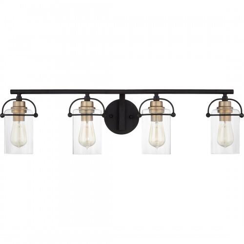 Quoizel EMR8604MBK Emerson Bath 4 light matte black Bath