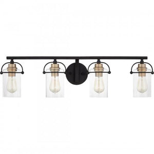 Quoizel EMR8604MBK Emerson Bath 4 light matte black Bath