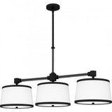 Quoizel KYL342MBK Kylen Linear chandelier 3 lights matte black Island Light