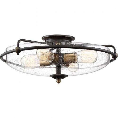 Quoizel GFC1621PN Griffin Flush mount 21"d palladian bronze Flush Mount