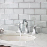 Bronson 2-Handle 8" Widespread Bathroom Faucet in Polished Chrome