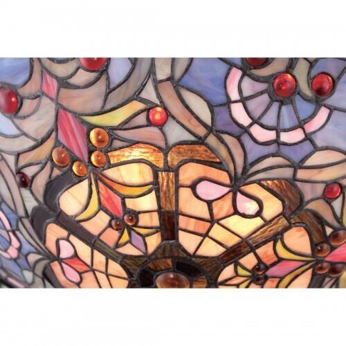 Quoizel TF1805SVB Carroll Flush mount tiffany 16"d vintage bronze Flush Mount
