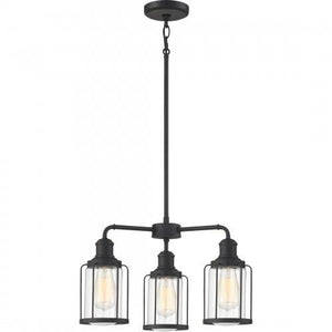 Quoizel LUD5020EK Ludlow Chandelier 3 light earth black Chandelier