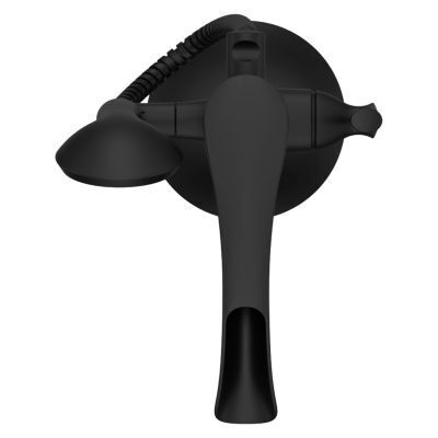 Pfister Matte Black Tub Filler With Hand Shower LG6-1RH1B