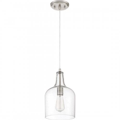 Quoizel QPP3402BN Anson Mini pendant  brushed nickel  8"d Mini Pendant