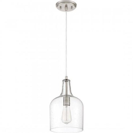 Quoizel QPP3402BN Anson Mini pendant  brushed nickel  8"d Mini Pendant