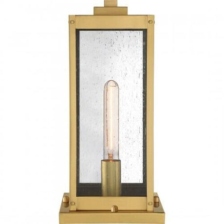 Quoizel WVR9106A Westover Outdoor pier base 1light antique brass Outdoor Lantern