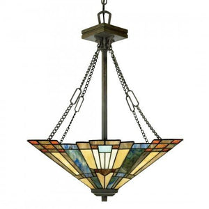 Quoizel TFIK2817VA Inglenook Pendant tiffany 3l  vltn brnz Pendant