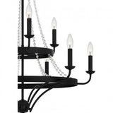 Quoizel ADL5030MBK Adelaide Chandelier 9 lights matte black Chandelier