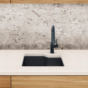 KINDRED MGS2022U-9MBKN Granite Series 22.06-in LR x 19.69-in FB Undermount Single Bowl Granite Kitchen Sink in Matte Black In Matte Black