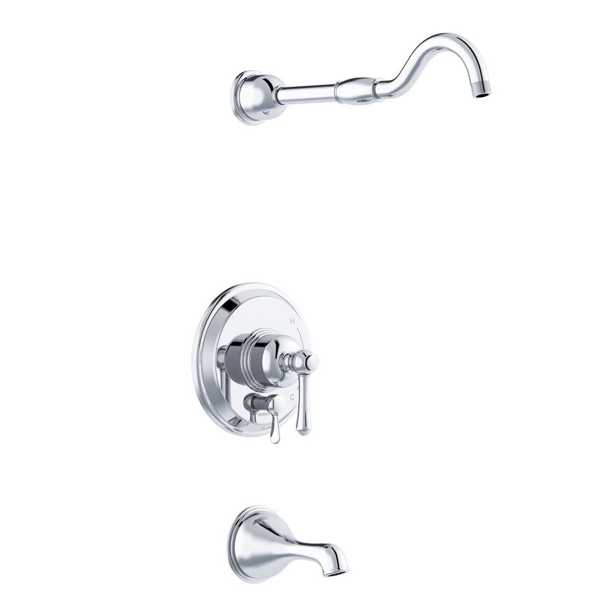 Gerber D502157LSTC Chrome Opulence Tub & Shower Trim Kit, Without Showerhead