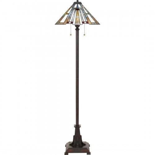 Quoizel TFMK9362VA Maybeck Floor lamp tiffany 2 light valiant bronz Floor Lamp