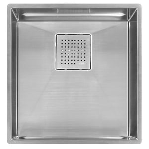 FRANKE PKX11016 Peak 17-in. x 18-in. 16 Gauge Stainless Steel Undermount Single Bowl Kitchen Sink - PKX11016 In Diamond