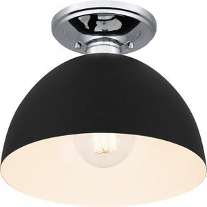 Quoizel QSF5575EK Quoizel Semi-Flush Mount Semi flush 1 light earth black Semi-Flush Mount