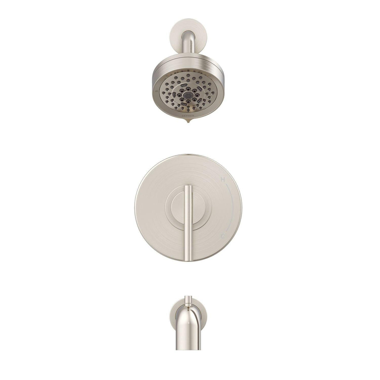 Gerber D511658BBTC Parma Tub & Shower Trim Kit, 1.75GPM - Brushed Bronze