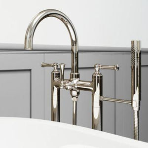 Pfister Polished Nickel Tisbury Free Standing Tub Filler LG6-1TBD