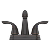 Pfirst Series 2-Handle 4" Centerset Bathroom Faucet in Tuscan Bronze