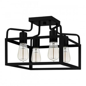 Quoizel QSF5349MBK Paulsen Semi flush 4 lights matte black Semi-Flush Mount
