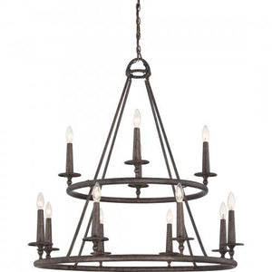 Quoizel VYR5012ML Voyager Chandelier 12 light malaga Chandelier