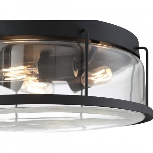 Quoizel LUD1613EK Ludlow Flush mount 3 light earth black Flush Mount