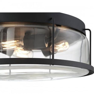 Quoizel LUD1613EK Ludlow Flush mount 3 light earth black Flush Mount