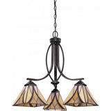 Quoizel TFAS5003VA Asheville Chandelier tiffany valiant bronze 3lt Chandelier