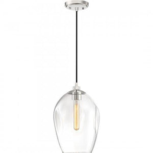 Quoizel NGA1510PK Nostalgia Mini pendant 1 light polished nickel Mini Pendant