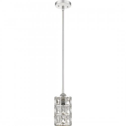 Quoizel QPP4046PK Oliver Mini pendant 1 light polished nickel Mini Pendant