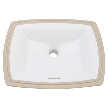 Gerber G0013760 White Burr Ridge Undercounter 19 5/8" X 16 5/8" Rectangular BAT...