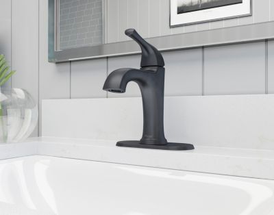 Pfister Matte Black Single Control Bathroom Faucet LG42-MCA0B
