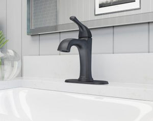 Pfister Matte Black Single Control Bathroom Faucet LG42-MCA0B
