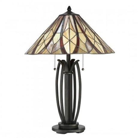 Quoizel TFVY6325VA Victory Table lamp tiffany valiant bronze Table Lamp