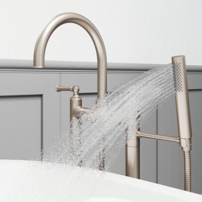 Pfister Brushed Nickel Tisbury Free Standing Tub Filler LG6-1TBK