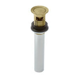 Push and Seal All Metal Drain in Brushed Gold