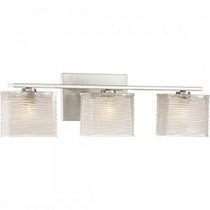 Quoizel WCP8603BN Westcap Bath fixture 3 light brushed nickel Bath Light